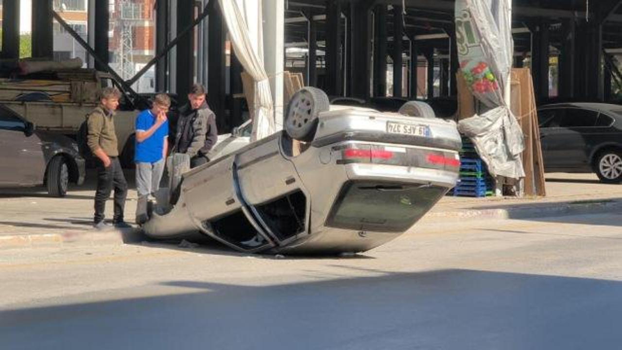 Tokat'ta kazada otomobil ters d&ouml;nd&uuml;: 3 yaralı