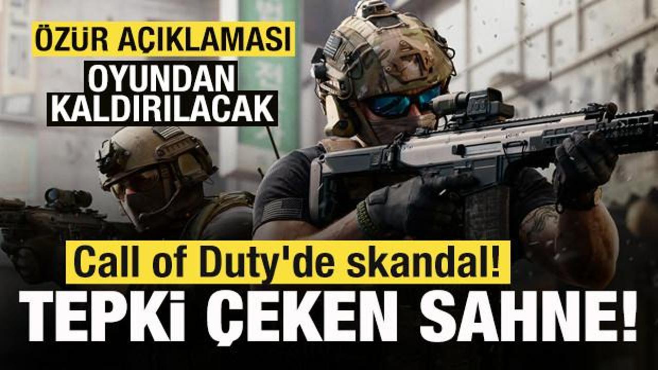 Call of Duty'de skandal! Tepki çeken sahne! Özür dileyip duyurdu: Oyundan kaldıracağız