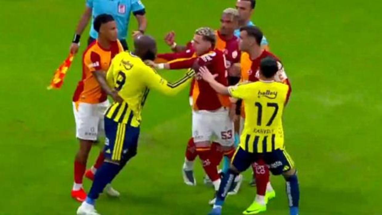 Dev derbi olaylı başladı! 20. saniyede gerginlik