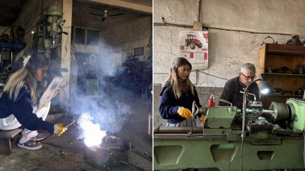 Memur olmayı beklerken sanayide usta oldu! 20 yaşındaki Buse'nin hik&acirc;yesi