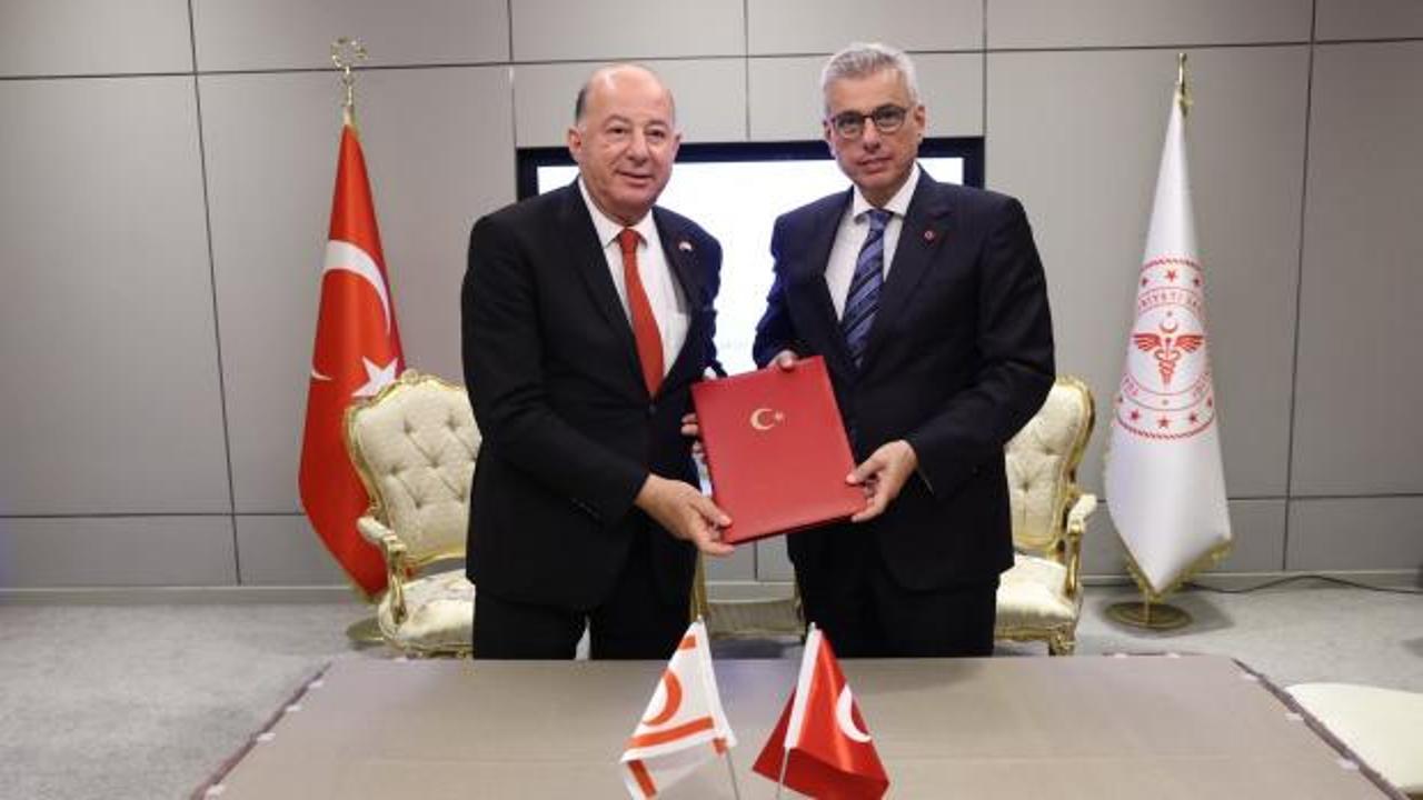 Sağlık Bakanı Memişoğlu, KKTC Sağlık Bakanı Din&ccedil;y&uuml;rek ile g&ouml;r&uuml;şt&uuml;