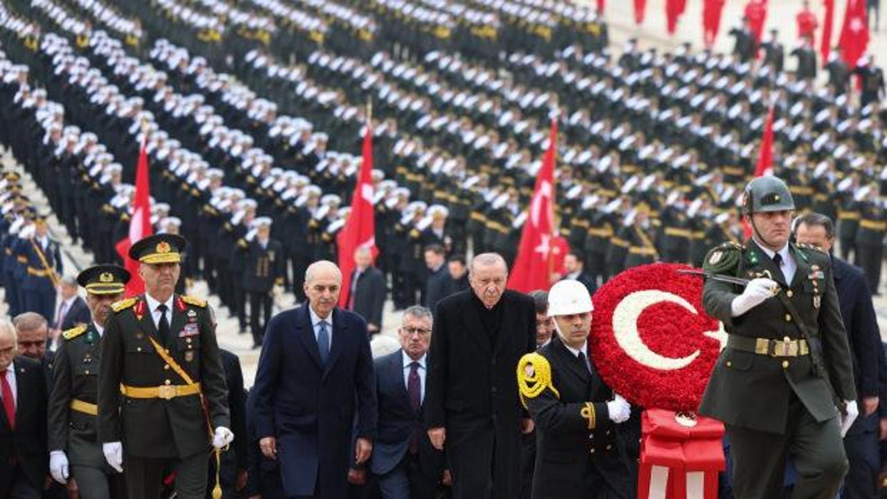 TBMM Başkanı Kurtulmuş, Anıtkabir'i ziyaret etti!
