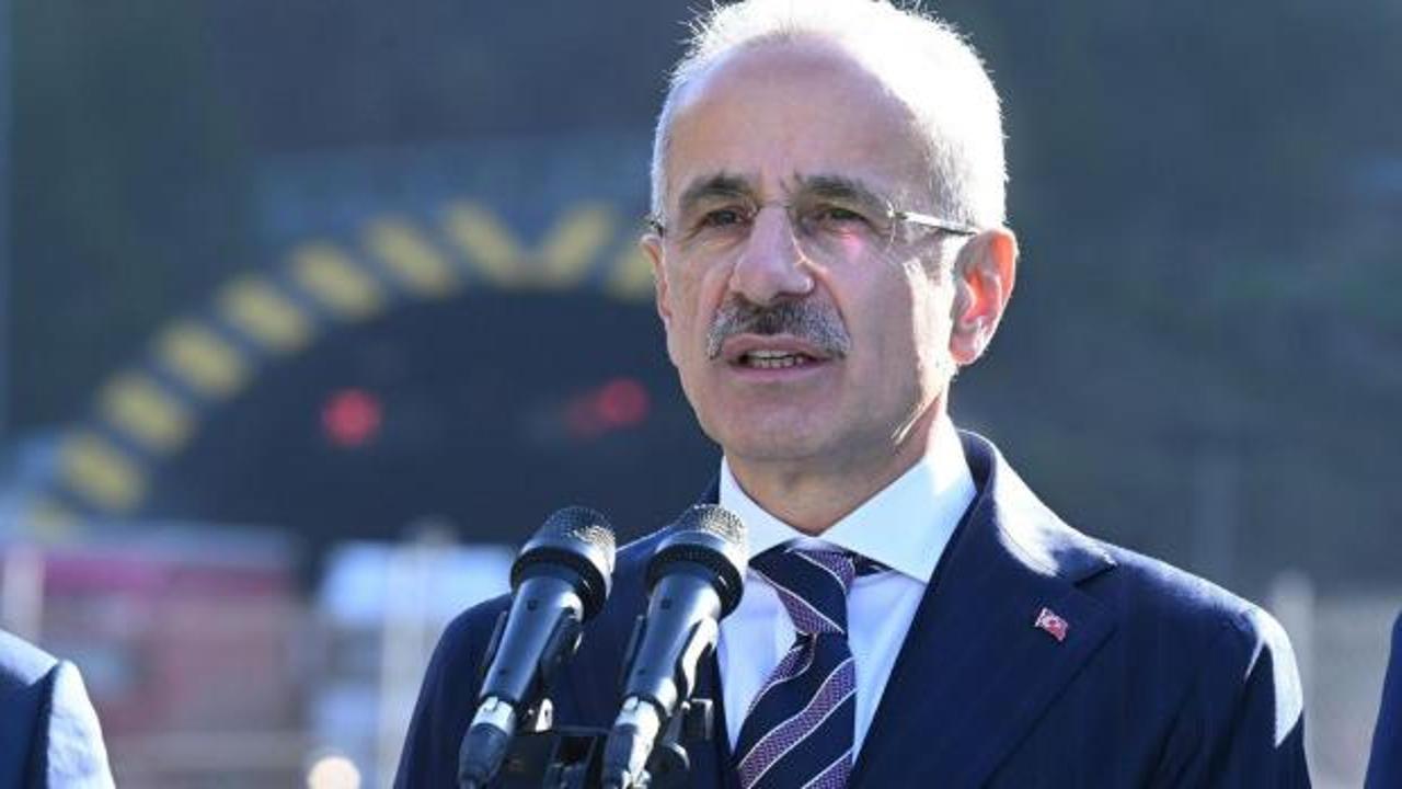 Bakan Uraloğlu duyurdu: Dallıkavak T&uuml;neli yarın hizmete a&ccedil;ılıyor