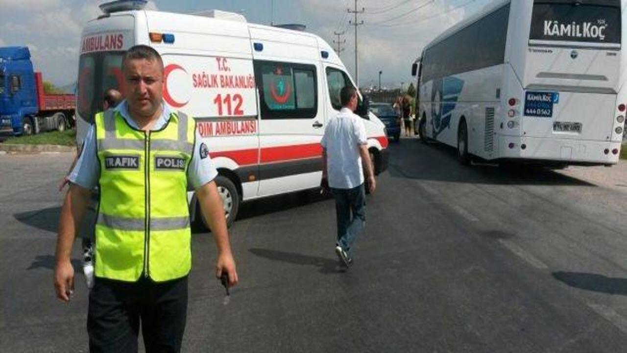 Bursa'da motosiklet ile otobüs çarpıştı: 1 ölü