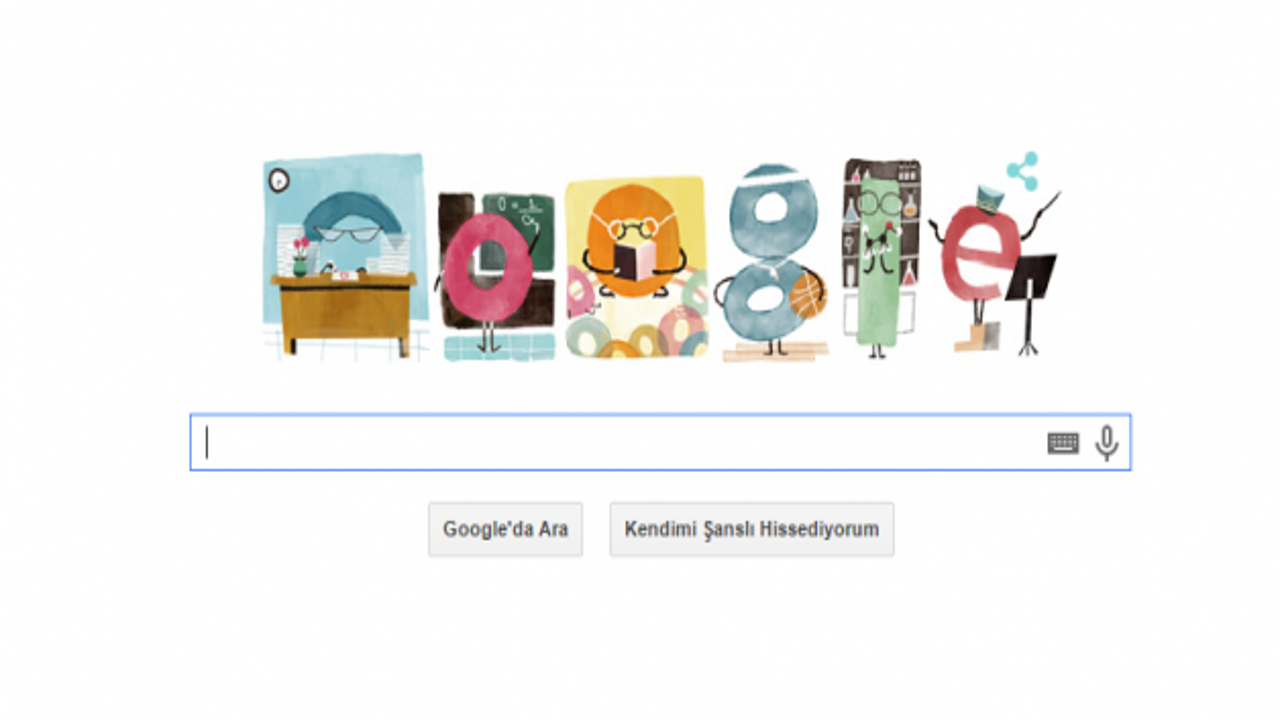 24 Kasım Öğretmenler Günü için Google'dan jest 