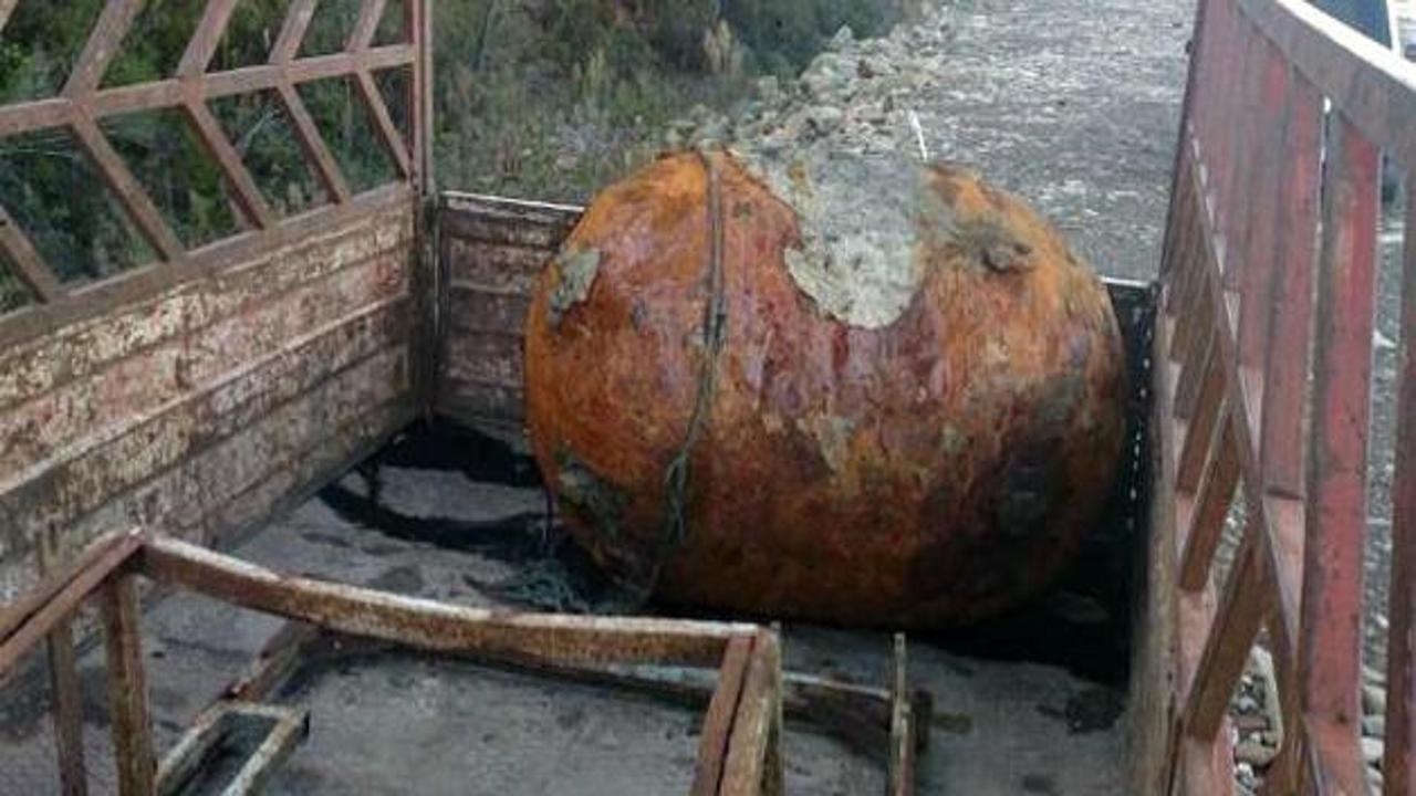 250 kiloluk denizaltı mayını bulundu