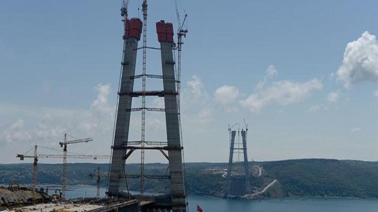 3. Boğaz Köprüsü'nün inşaatında büyük aşama