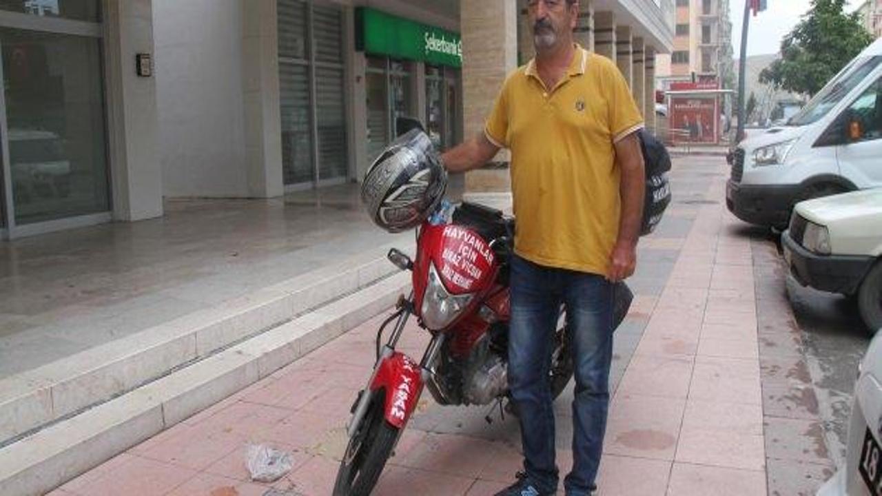 Hayvan hakları için Mersin'den Bakü'ye motosiklet turu