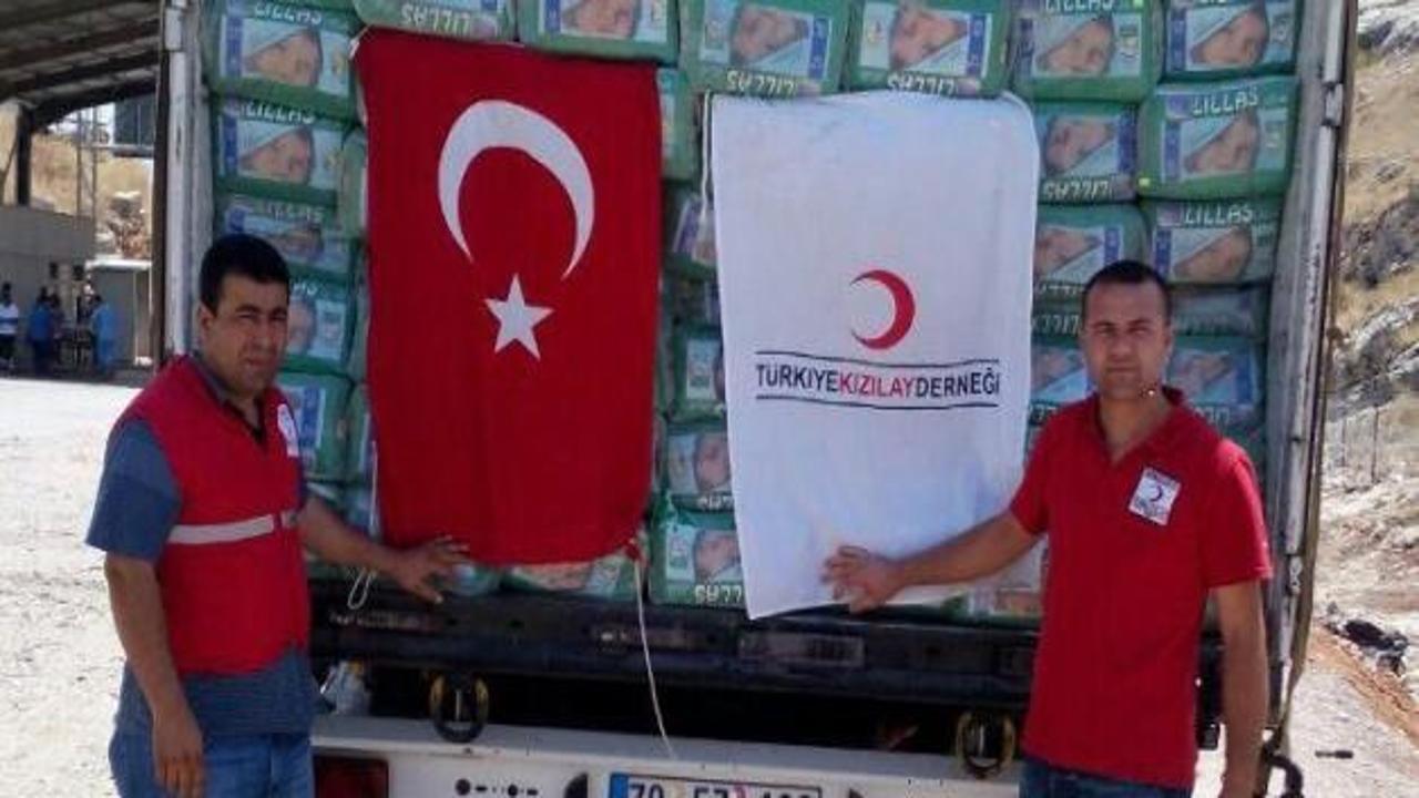 Türk Kızılayı'ndan Suriye'ye yardım