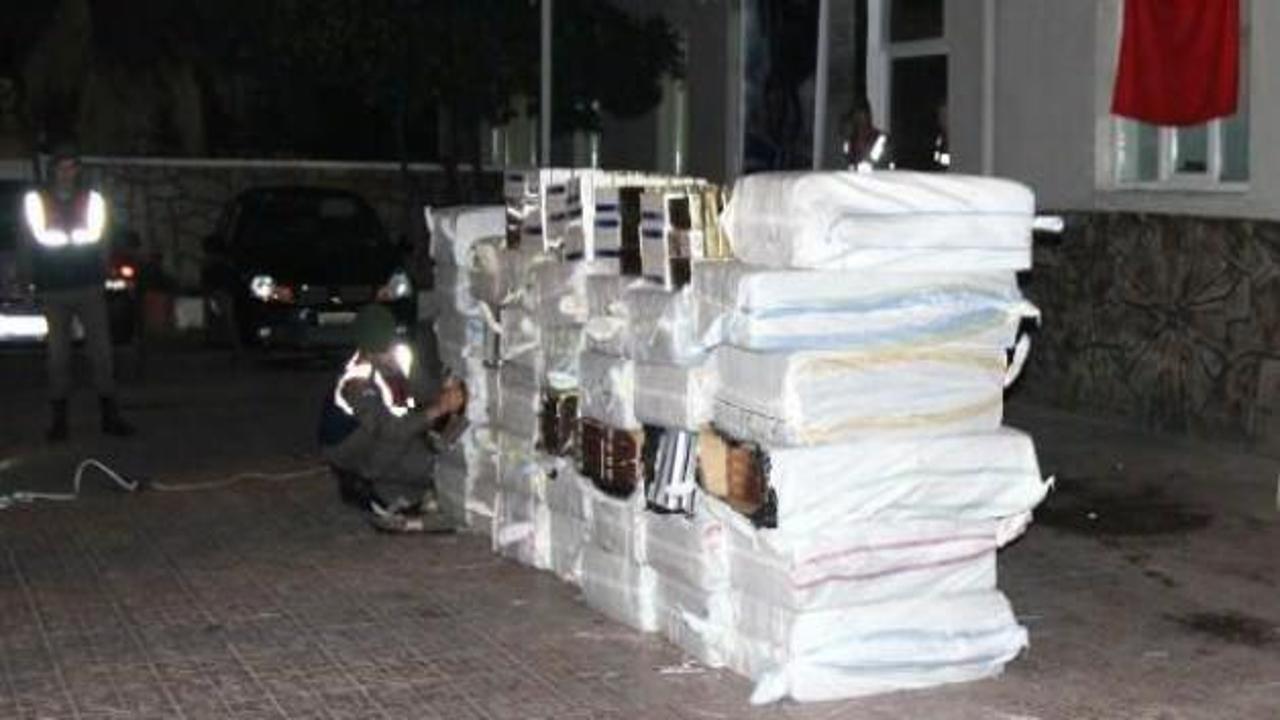50 bin paket kaçak sigara yakalandı