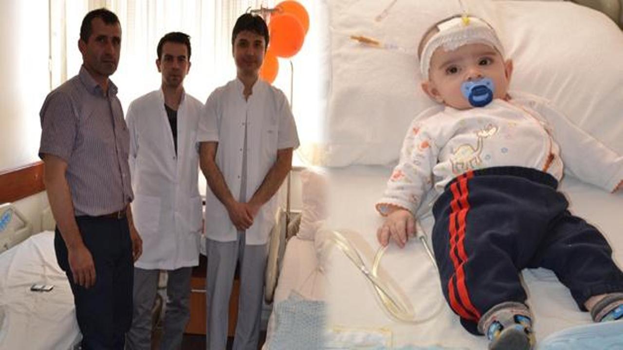5 aylık bebek için dünyada bir ilk gerçekleştirildi