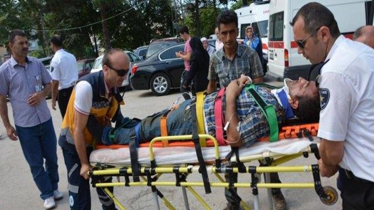 Fatsa'da yüksekten düşen 2 kişi yaralandı