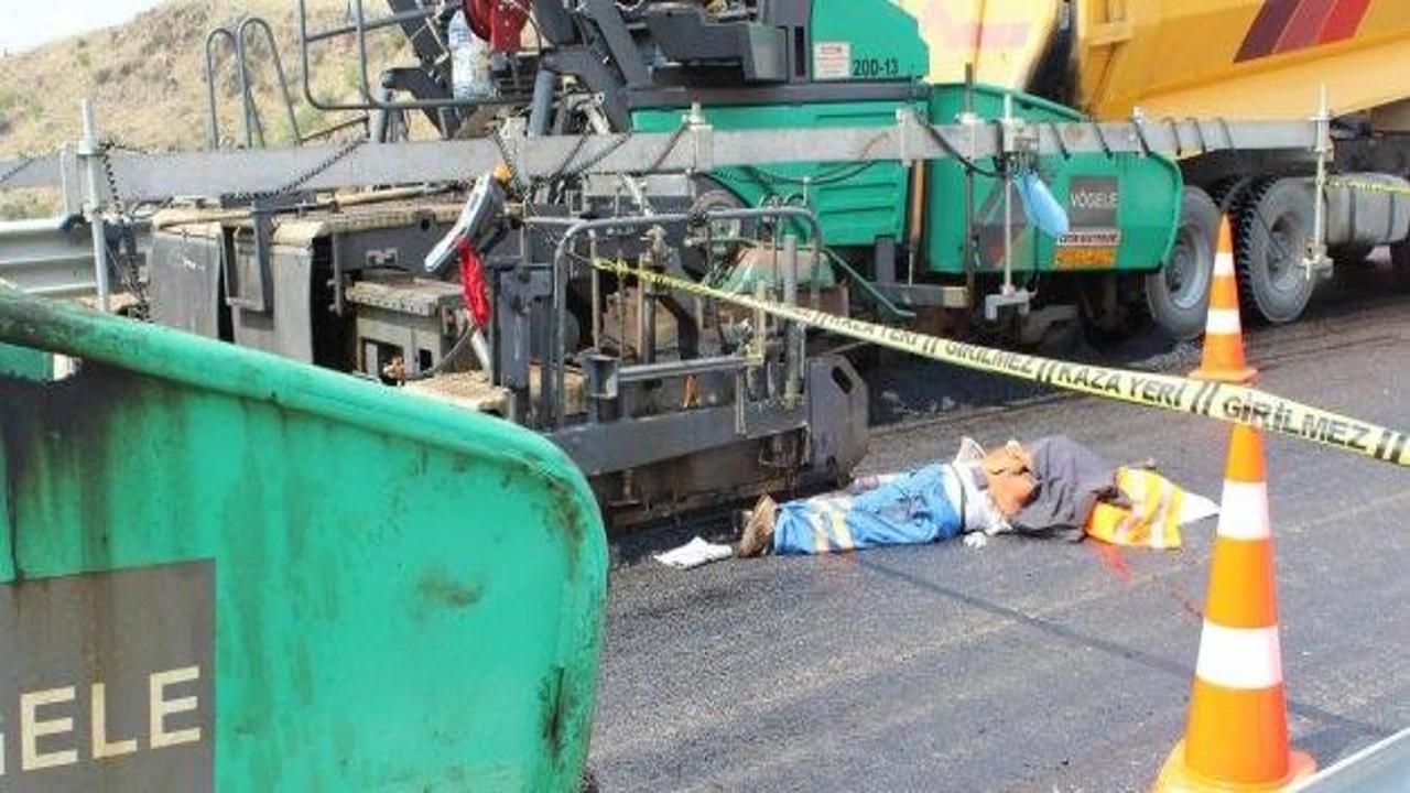Çorum'da kamyonun çarptığı işçi öldü