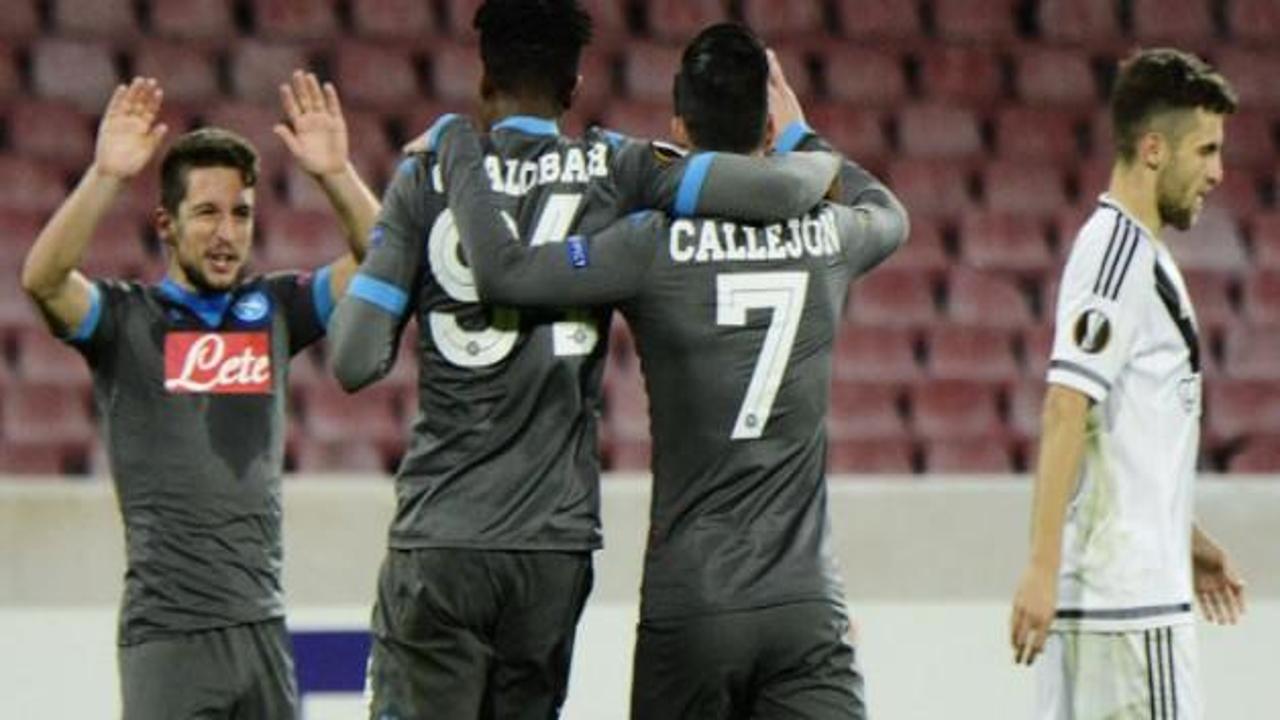 7 gollü maçta gülen Napoli