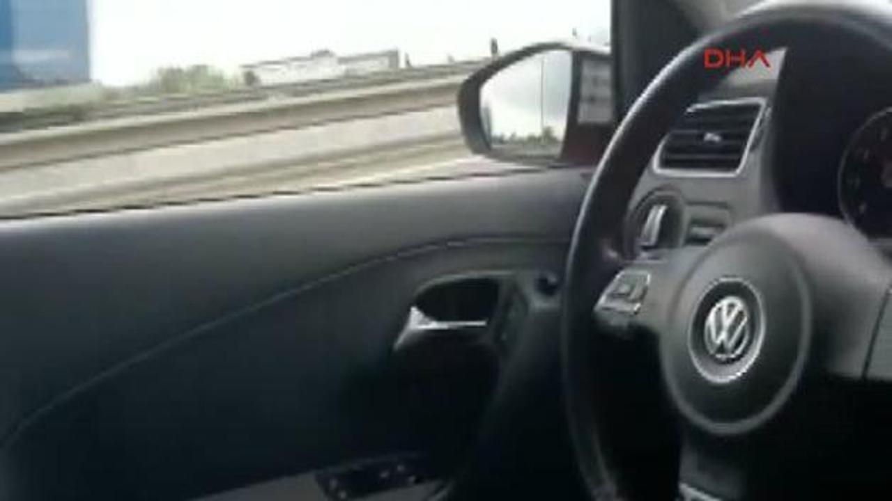 TEM'de skandal: Şoför koltuğunu bırakıp dans etti