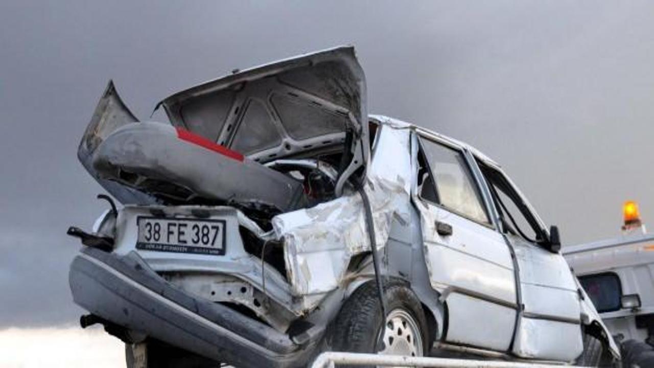 Kayseri'de otomobil devrildi: 1 ölü, 1 yaralı