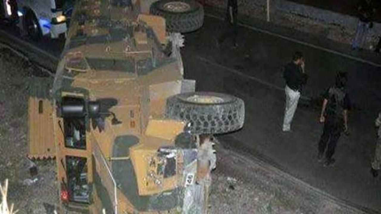 Şırnak'ta askeri araç devrildi: 13 asker yaralı
