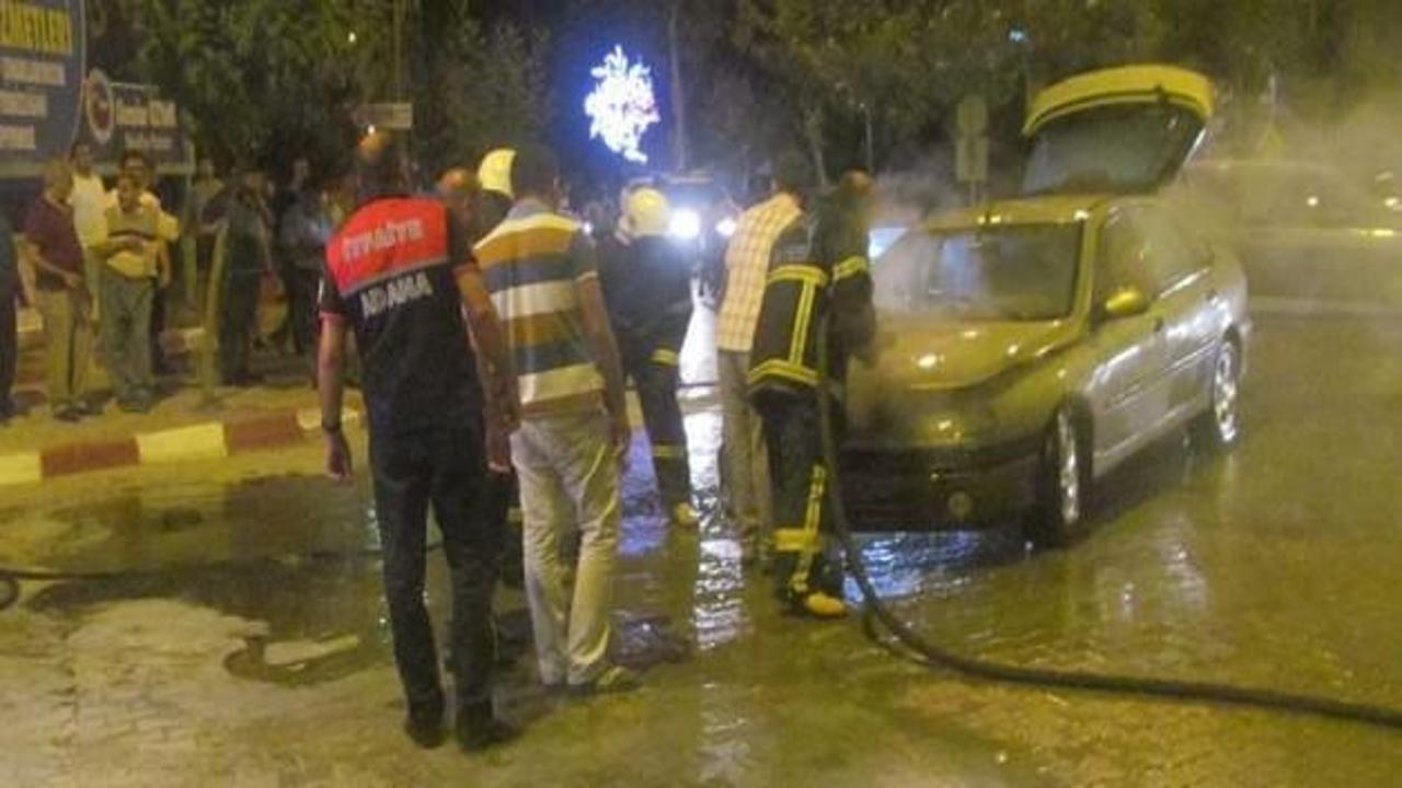 LPG'li araç alev alev yandı, vatandaşlar izledi