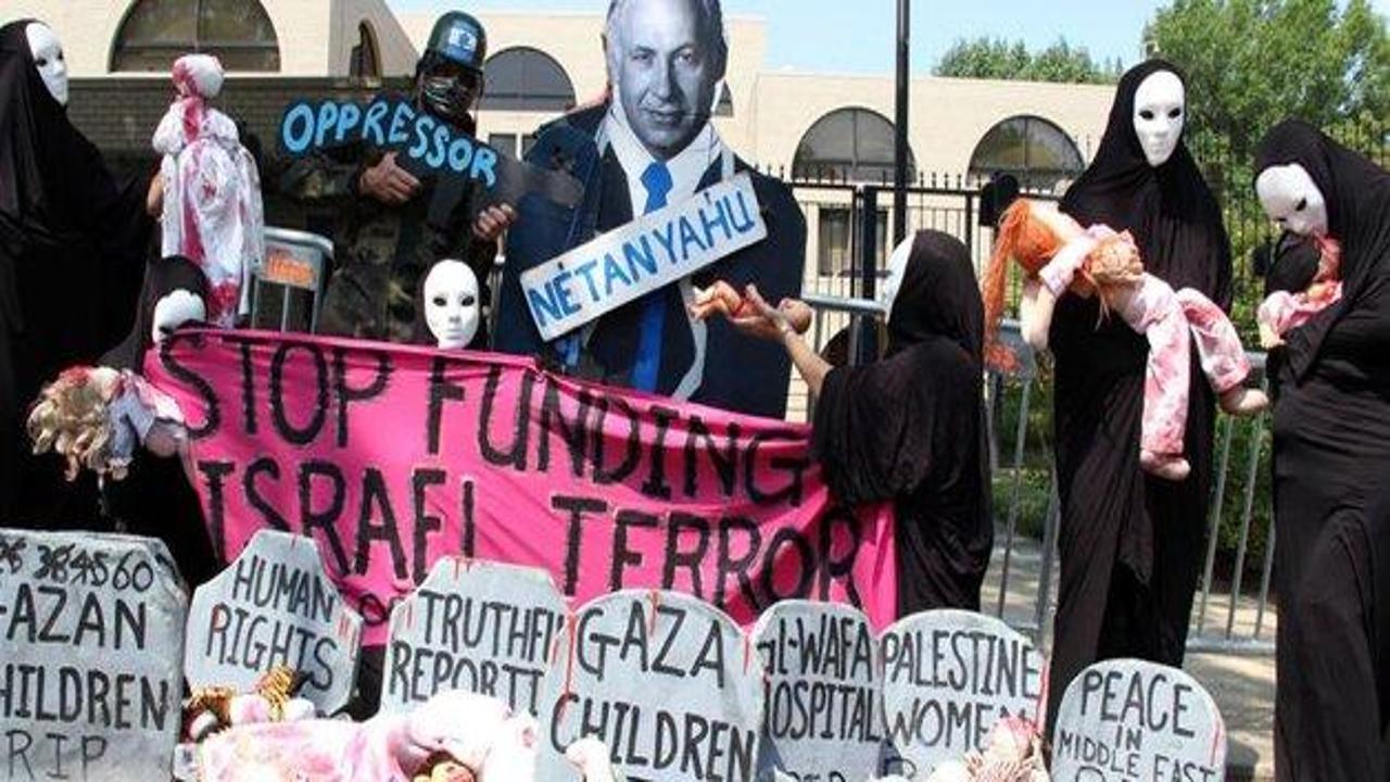 ABD'de İsrail'e Gazze protestosu