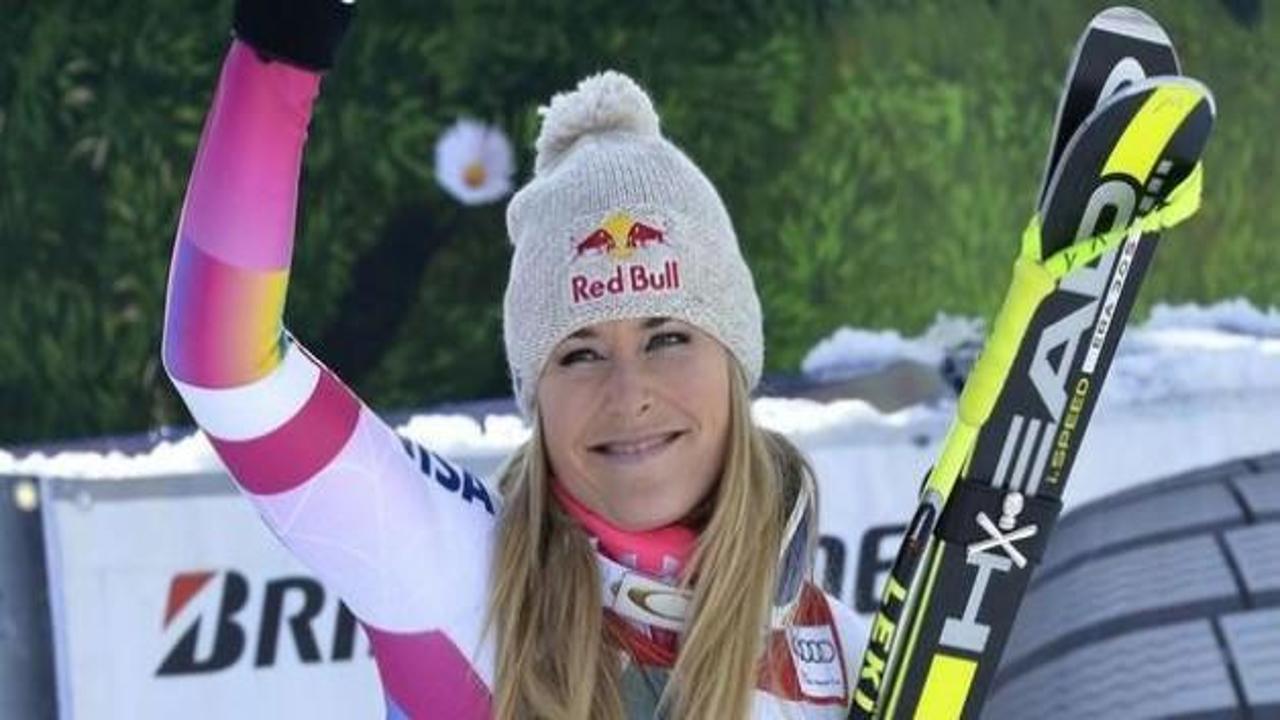 ABD'li kayakçı Lindsey Vonn tarihe geçti