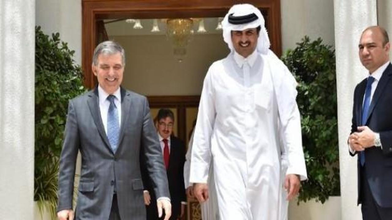 Abdullah Gül, Katar Emiri Es-Sani ile görüştü
