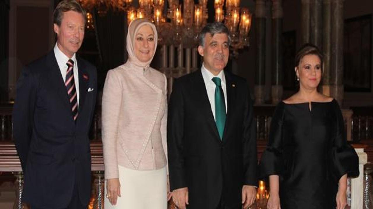 Abdullah G&uuml;l, L&uuml;ksemburg D&uuml;k&uuml; ile g&ouml;r&uuml;şt&uuml;