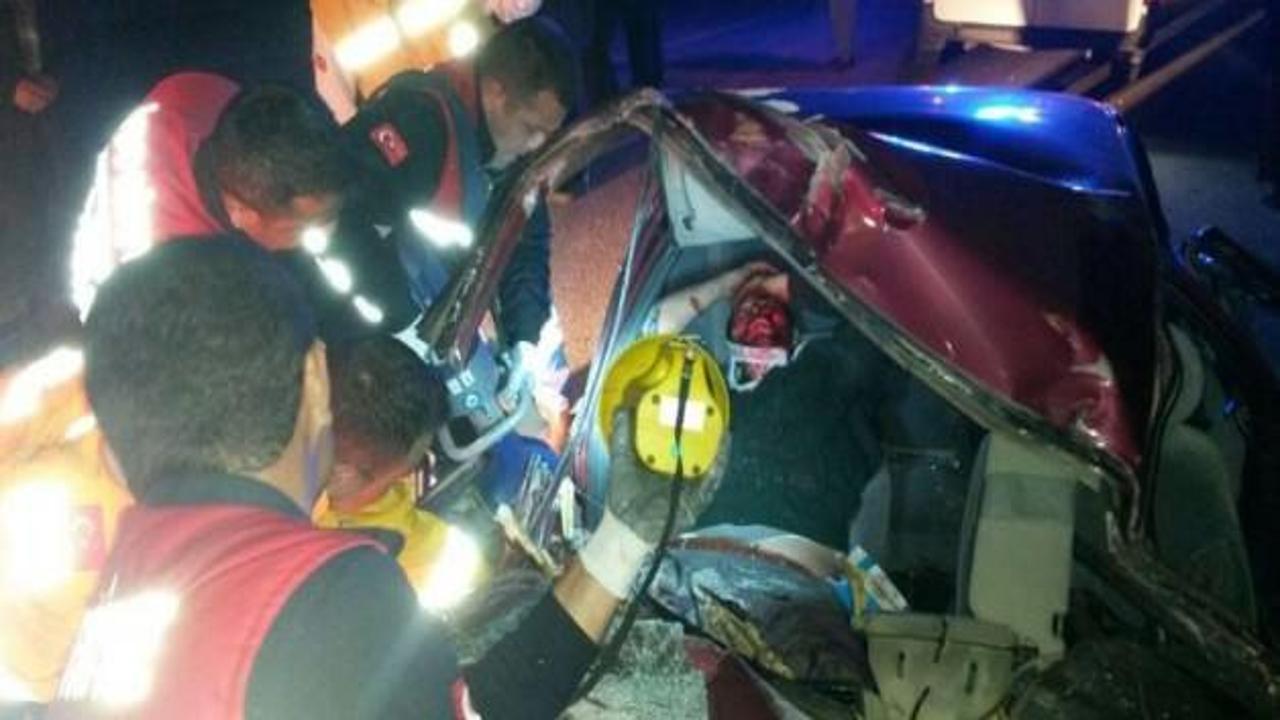 Adana'da feci kaza: 1 ölü, 2 yaralı