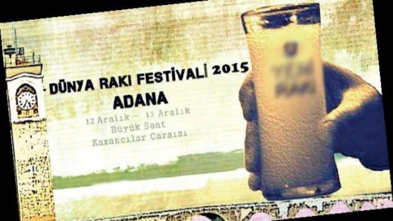 Adana'da skandal rakı festivali!