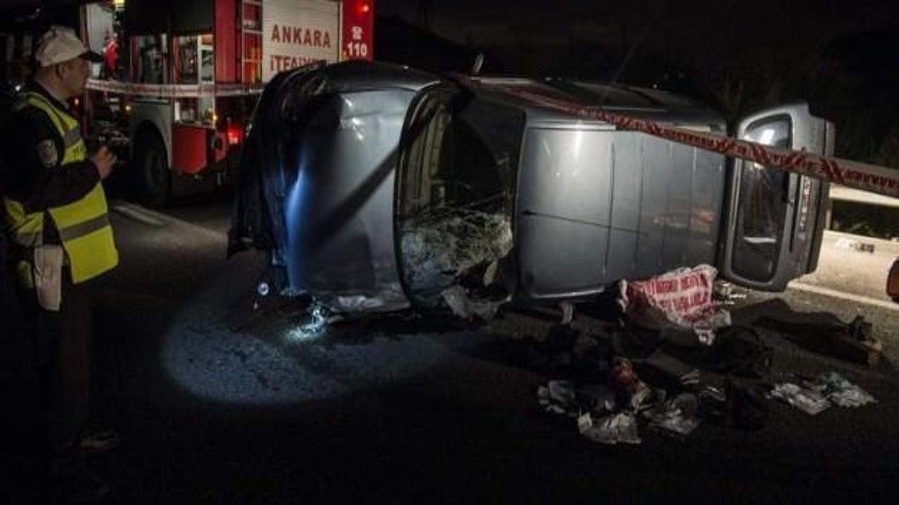 Ankara'da feci kaza: 2 ölü, 5 yaralı