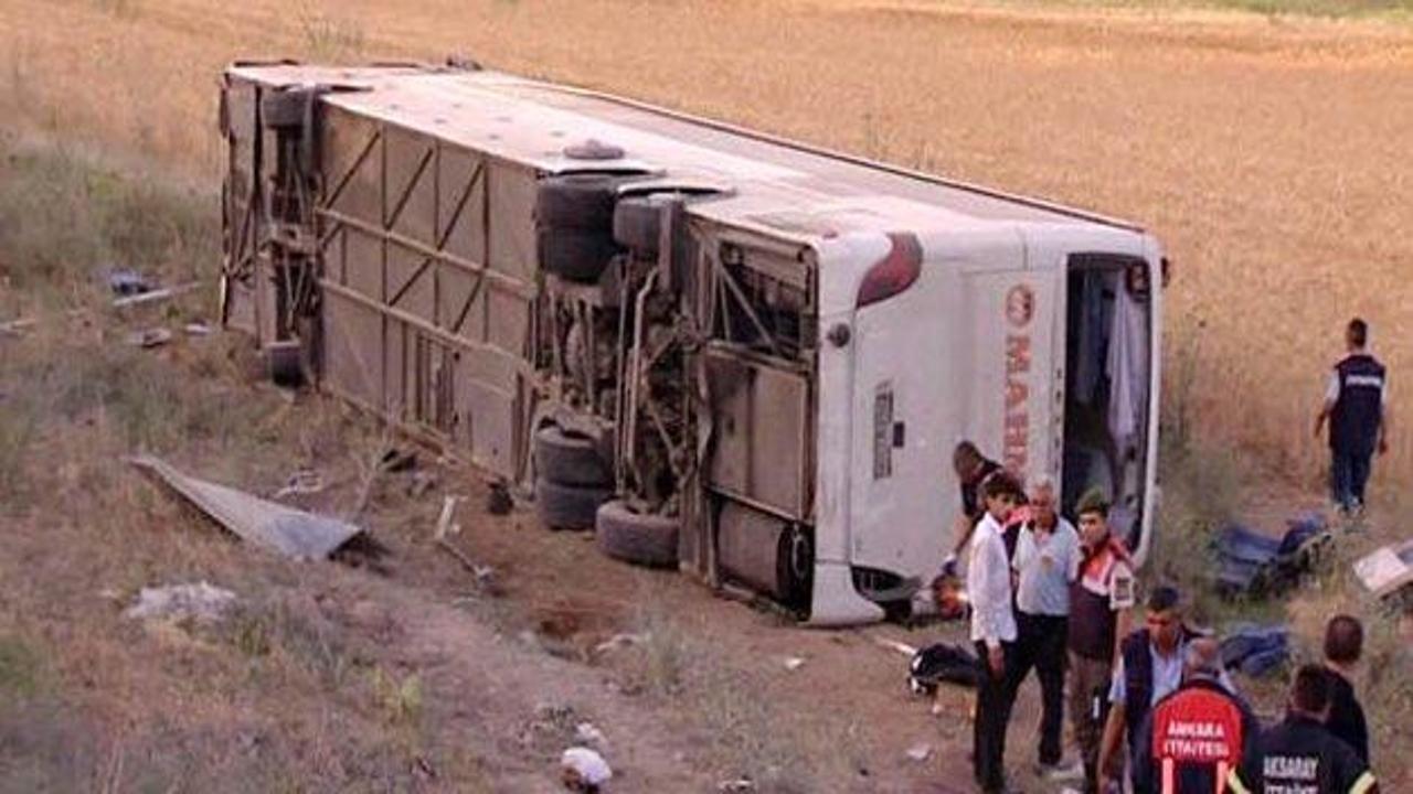 Ankara’da otobüs kazası: 45 yaralı