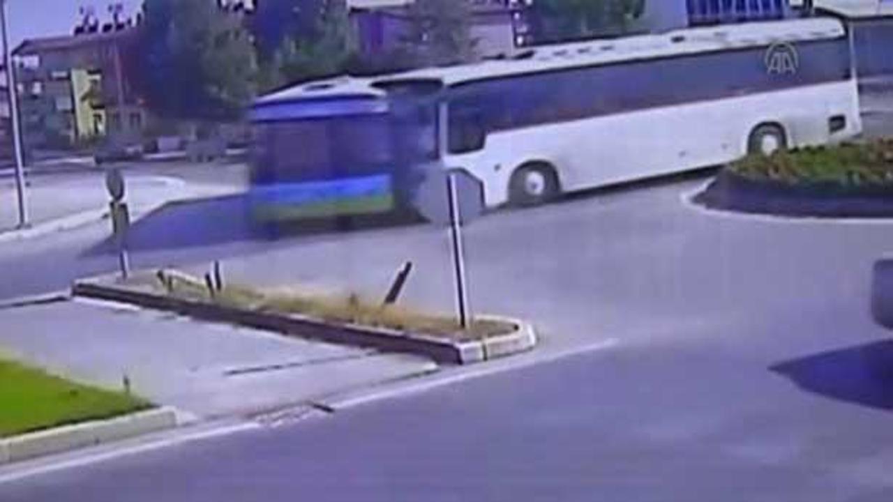Antalya'daki kaza anı kamerada