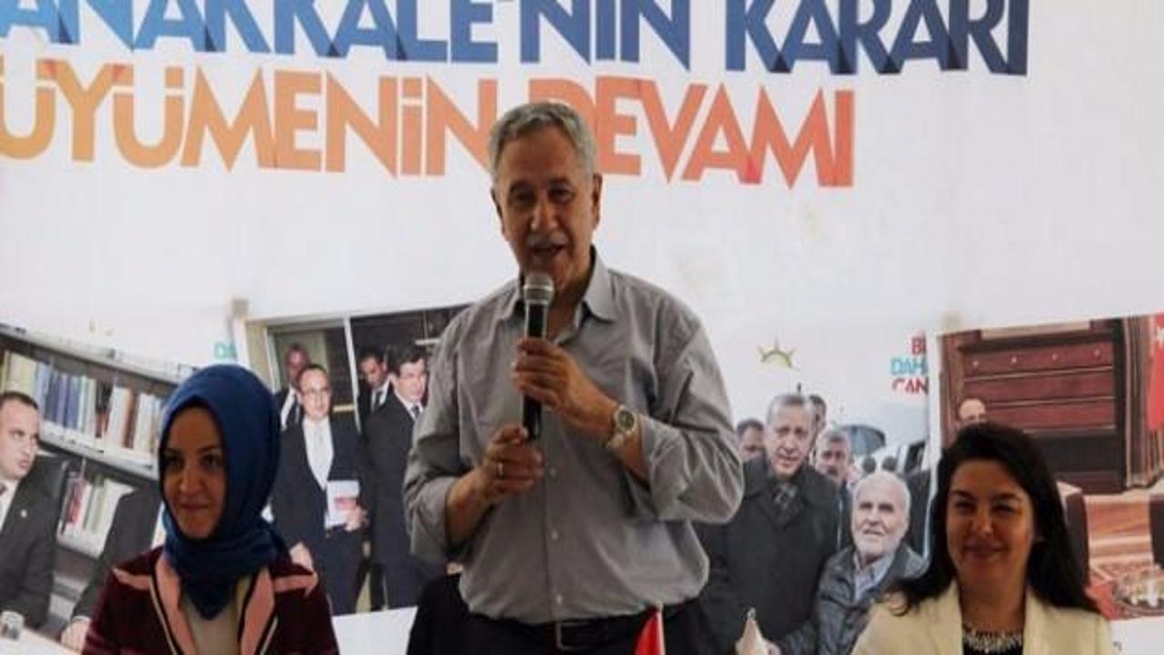 Arınç: 'Bırakın AK Parti'nin yakasını'