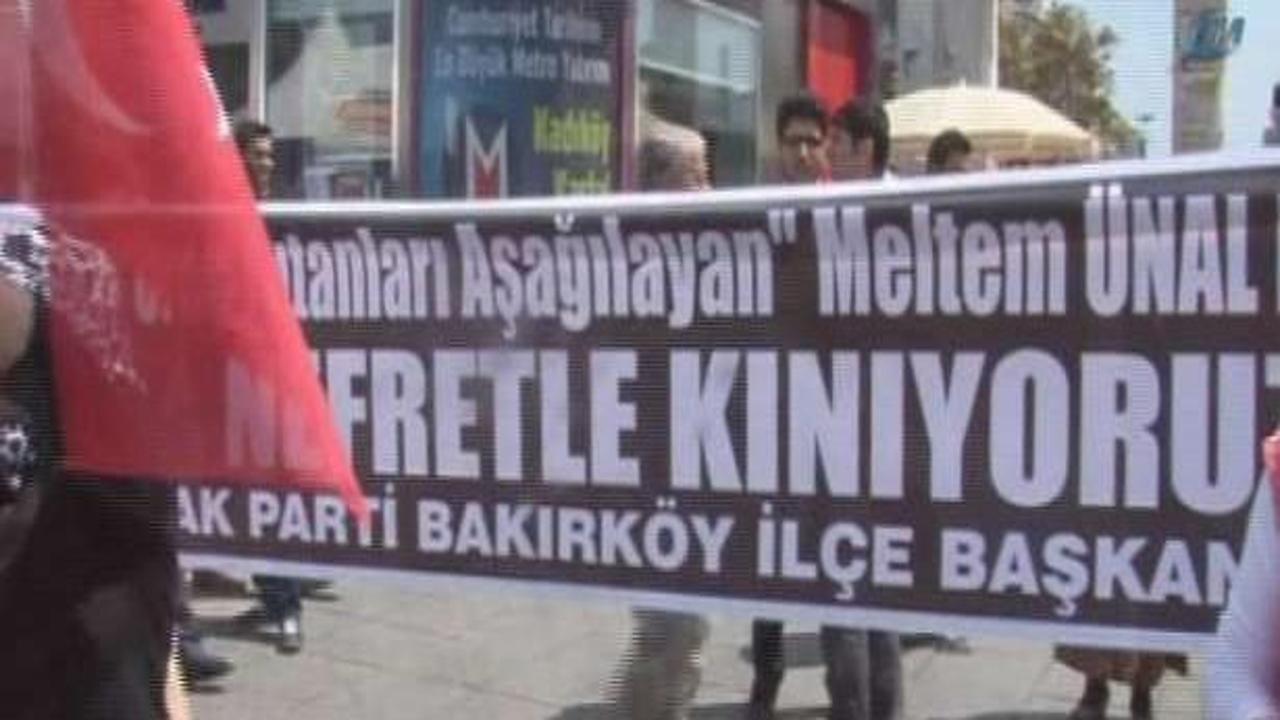 Ateş Ünal Erzen'in eşine Bakırköy'de protesto