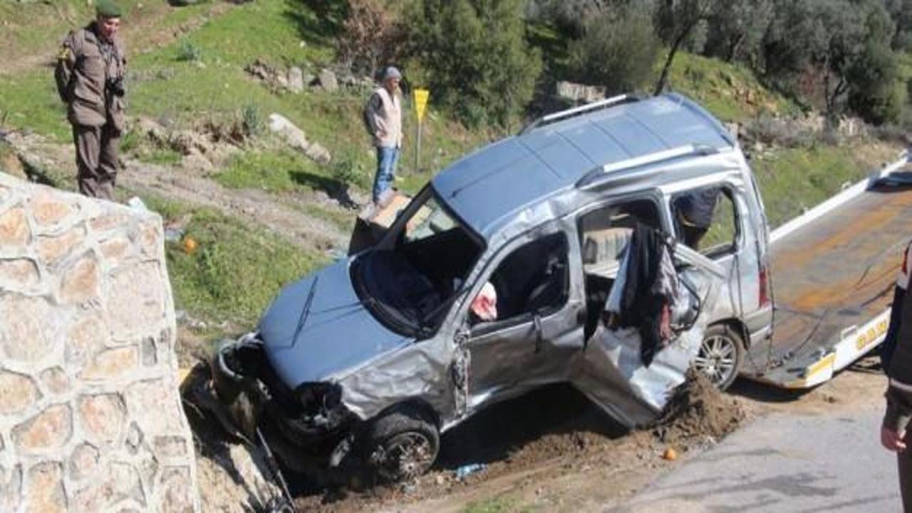 Aydın'da feci kaza: 1 ölü, 4 yaralı