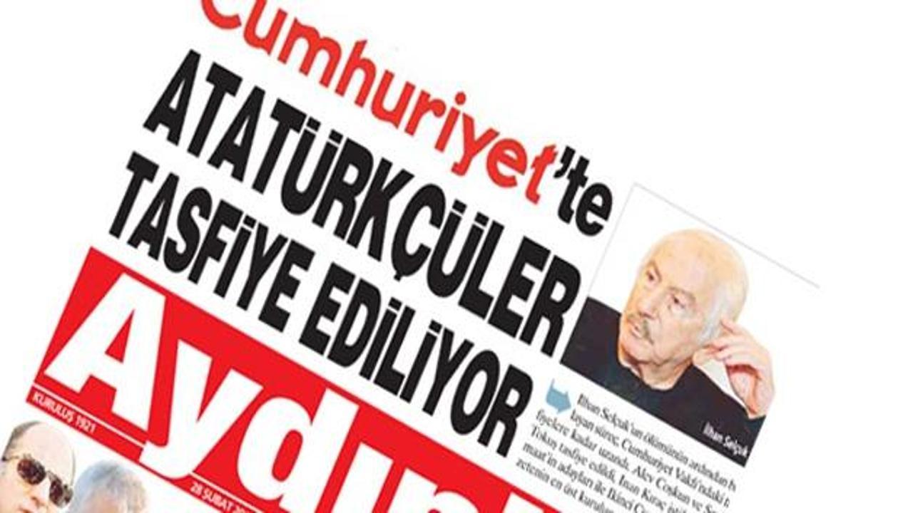 Aydınlık'tan Cumhuriyet'e ağır itham