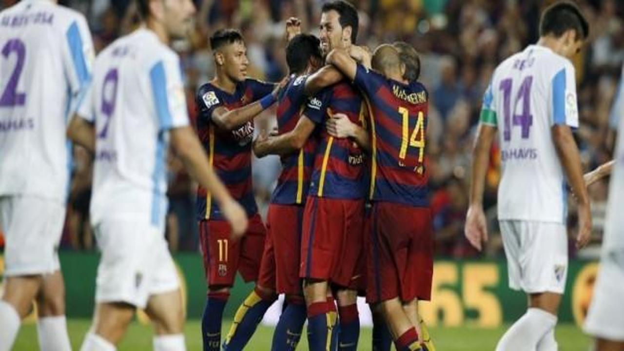 Barcelona, Malaga'yı tek golle yıktı