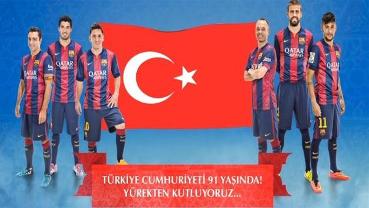 Barcelona'dan Türkiye'ye büyük jest