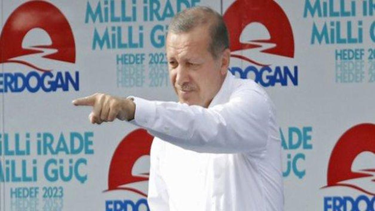 Başbakan Erdoğan'ı coşturan pankart