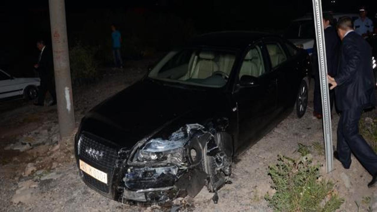 Soma'ya giden belediye başkanı kaza geçirdi!