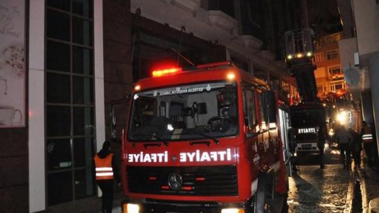 Beşiktaş'ta yangın paniği!