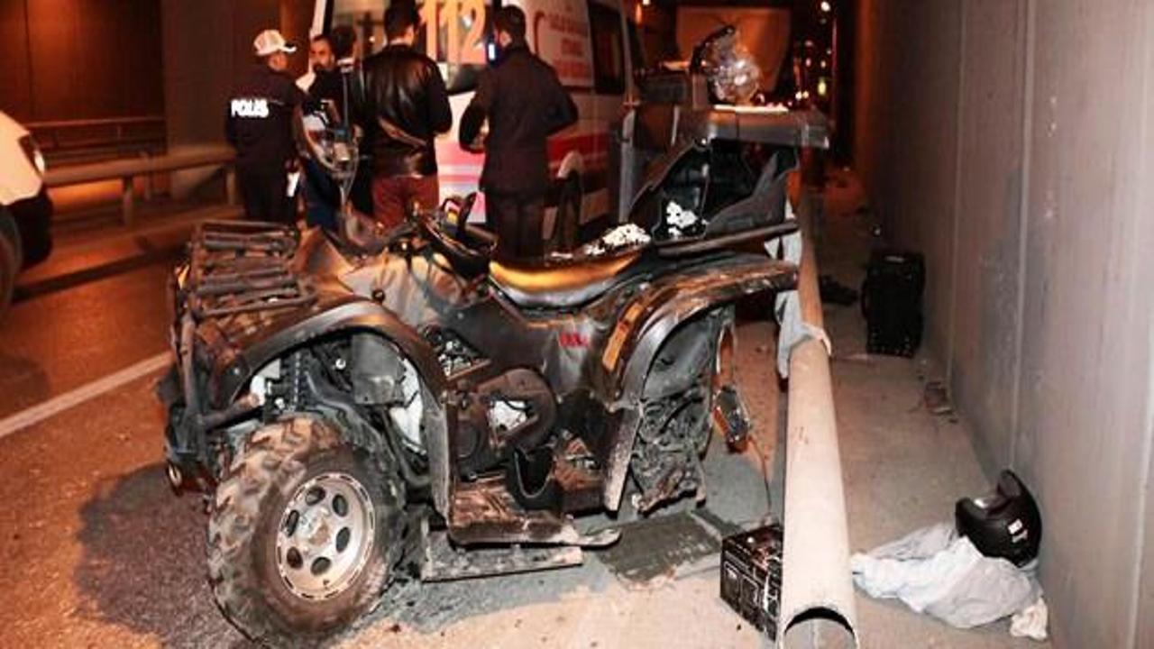 Bir ATV kazası haberi de Beyoğlu'ndan