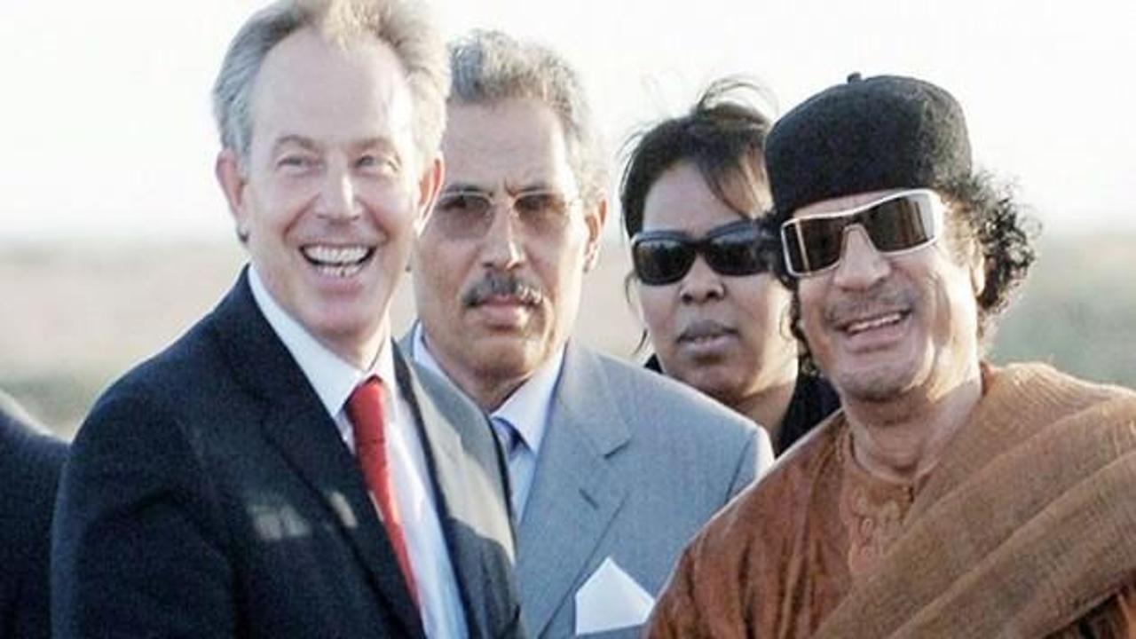 Blair, Kaddafi'ye 'kaç' demiş!