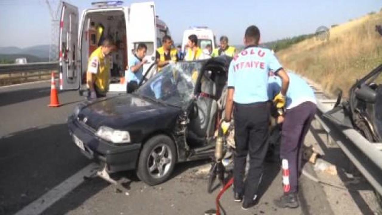 Bolu'da trafik kazası: 1 ölü, 10 yaralı