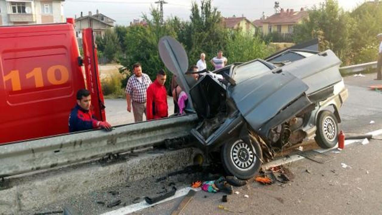 Bolu'da feci kaza! 2 ölü, 4 yaralı