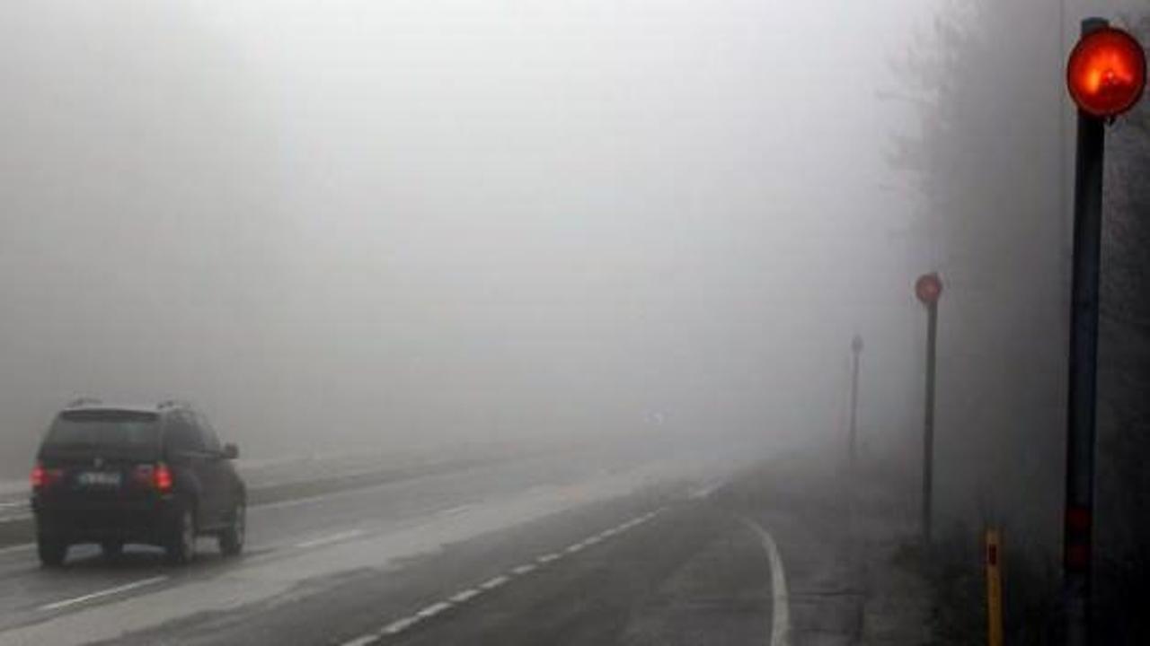 Bolu'da ulaşıma sis engeli