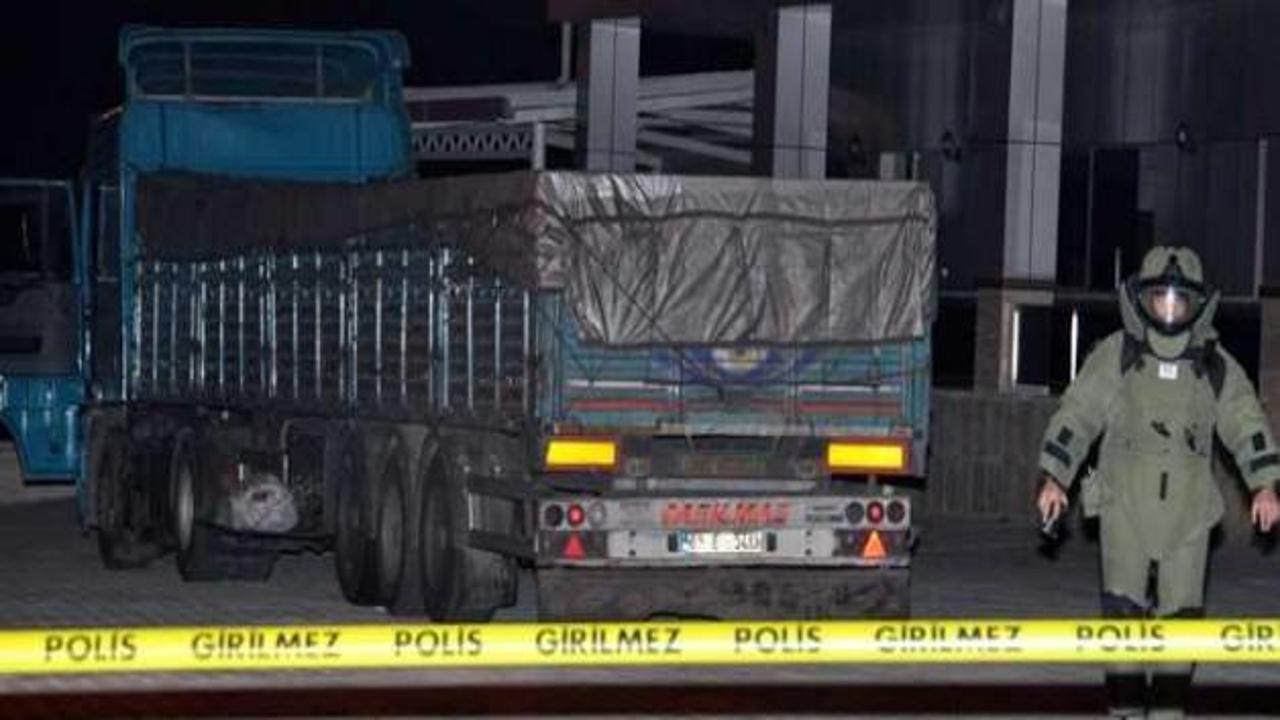 Bursa'da patlayıcı yüklü kamyon alarmı