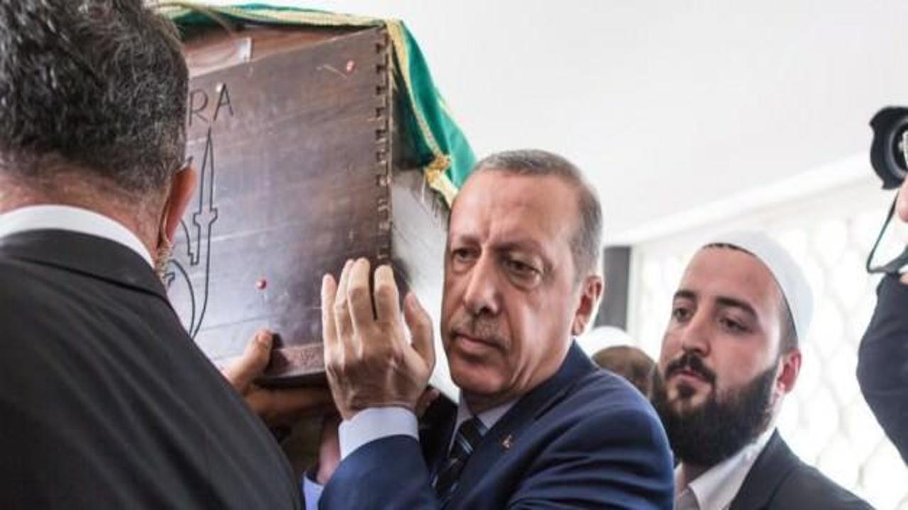 Cenazesine Erdoğan da katıldı