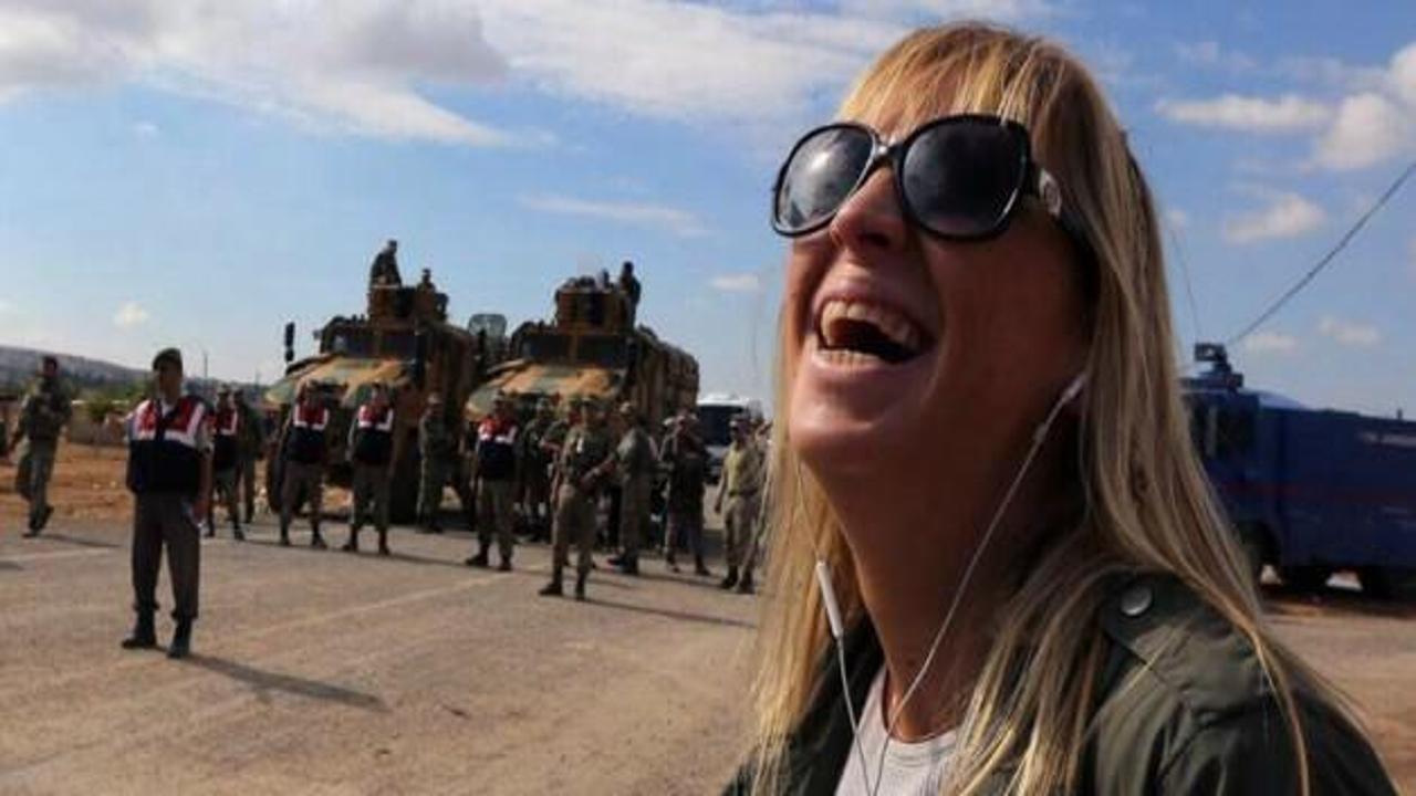 Ceyda Karan'dan kahkahalı Kobani pozu
