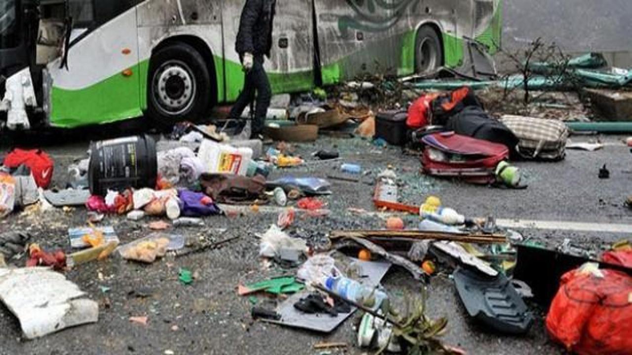 Çin'de feci kaza!  35 kişi hayatını kaybetti