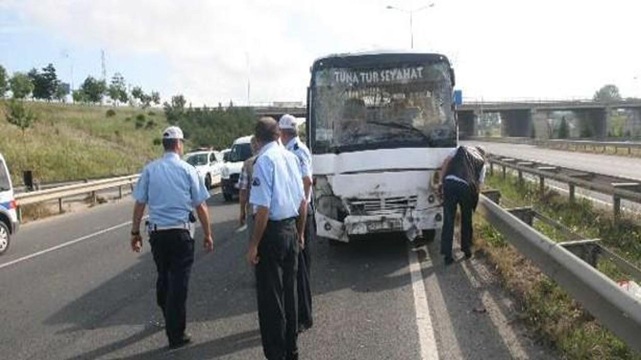 &Ccedil;orlu'da zincirleme kaza: 11 yaralı